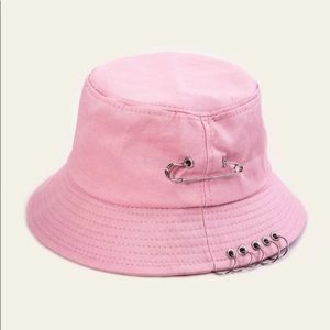 ring decor solid bucket hat